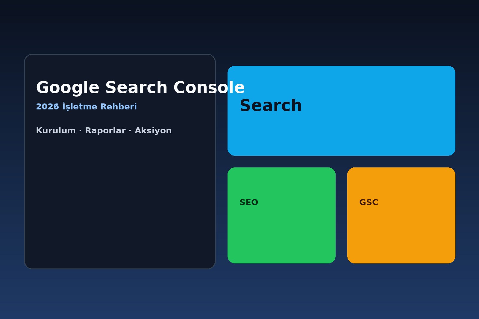 Google Search Console kurulum ve SEO ölçüm kapak görseli, Atlasya Bilişim